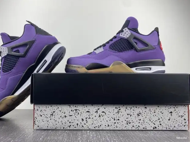 Cheap TB Purple LN4 766296 (Friends Scott Travis and Family) Jordan 4 Retro 0603